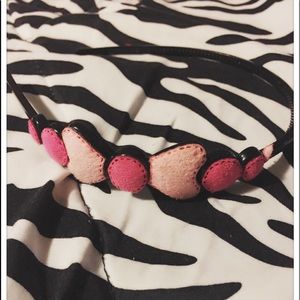 Pink Hearts Headband